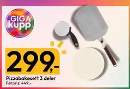 Gigaboks Pizzabakesett 3 deler tilbud
