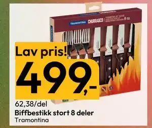 Gigaboks Biffbestikk stort 8 deler tilbud