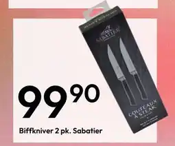 Gigaboks Biffkniver 2 pk. Sabatier tilbud