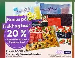 Gigaboks Stort utvalg frossen frukt og bær tilbud