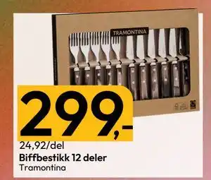 Gigaboks Biffbestikk 12 deler tilbud