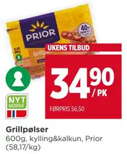 Meny Grillpølser tilbud