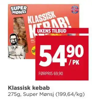 Meny Klassisk kebab tilbud