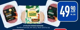 Rema 1000 Utvalgte ferske burgere tilbud