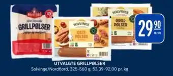 Rema 1000 Utvalgte grillpølser tilbud