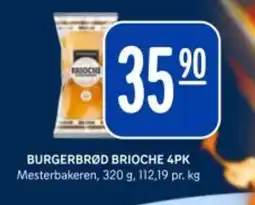 Rema 1000 MESTERBAKEREN Burgerbrød brioche 4pk tilbud