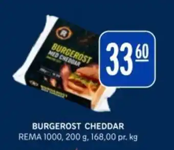 Rema 1000 REMA Burgerost cheddar tilbud