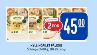 Rema 1000 SOLVINGE Kyllingfilet pålegg tilbud