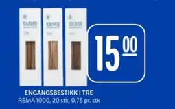 Rema 1000 REMA Engangsbestikki tre tilbud