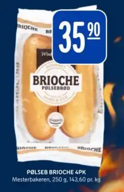 Rema 1000 MESTERBAKEREN Pølseb brioche 4pk tilbud