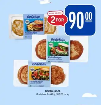 Rema 1000 GODE HAV Fiskeburger tilbud