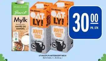 Rema 1000 Utvalgte plantebasert melk tilbud