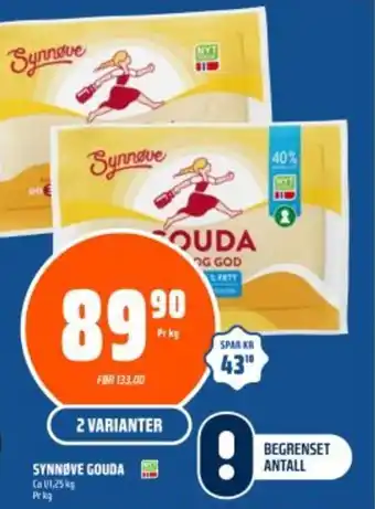 Coop Obs SYNNØVE Gouda tilbud