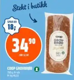 Coop Obs COOP Grovbrød tilbud