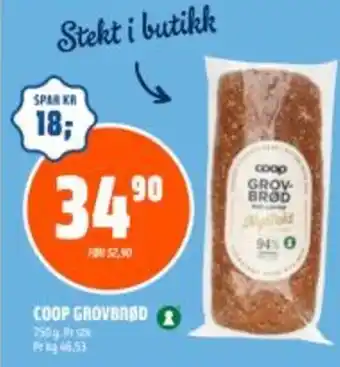 Coop Obs COOP Grovbrød tilbud