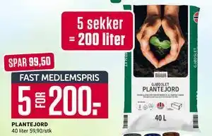 Europris PLANTEJORD tilbud