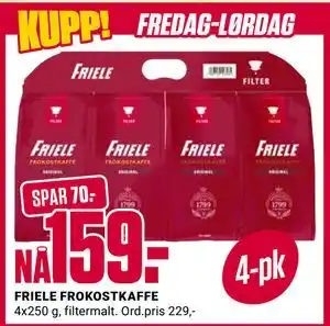 Europris Friele Frokostkaffe tilbud