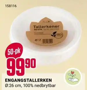 Europris ENGANGSTALLERKEN tilbud