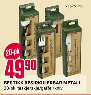 Europris BESTIKK RESIRKULERBAR METALL tilbud