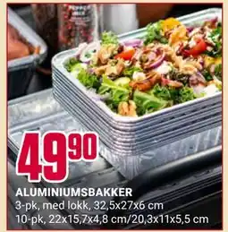 Europris ALUMINIUMSBAKKER tilbud