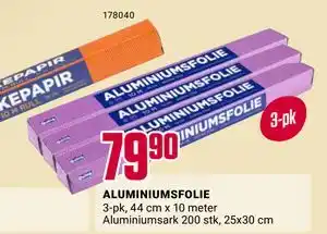Europris ALUMINIUMSFOLIE tilbud