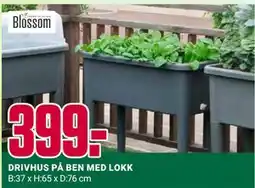 Europris DRIVHUS PÅ BEN MED LOKK tilbud