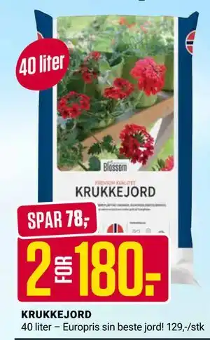 Europris KRUKKEJORD tilbud