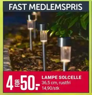 Europris LAMPE SOLCELLE tilbud