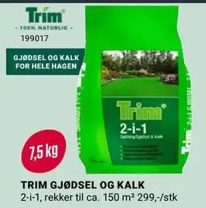 Europris TRIM GJØDSEL OG KALK tilbud
