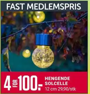 Europris HENGENDE SOLCELLE tilbud