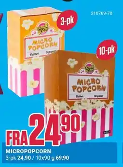 Europris MICROPOPCORN tilbud