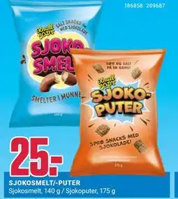 Europris SJOKOSMELT/-PUTER tilbud