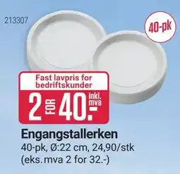 Europris Engangstallerken tilbud