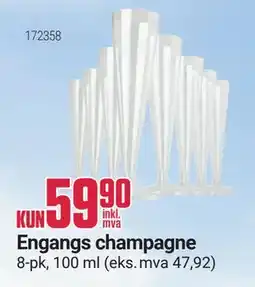 Europris Engangs champagne tilbud