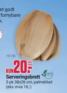 Europris Serveringsbrett tilbud