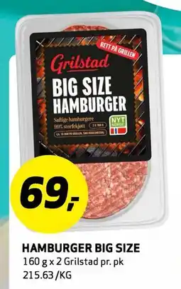 Bunnpris HAMBURGER BIG SIZE tilbud
