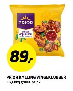 Bunnpris PRIOR KYLLING VINGEKLUBBER tilbud