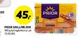 Bunnpris PRIOR GRILLPØLSER tilbud
