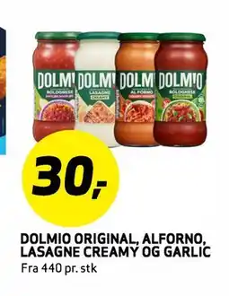 Bunnpris DOLMIO ORIGINAL, ALFORNO, LASAGNE CREAMY OG GARLIC tilbud