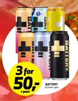Bunnpris Battery tilbud