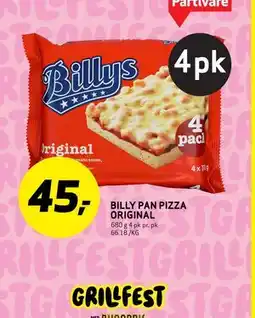 Bunnpris BILLY PAN PIZZA ORIGINAL tilbud