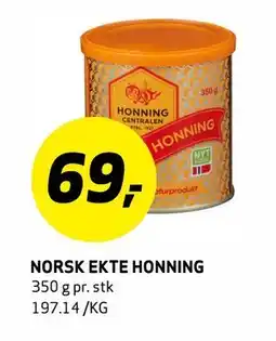 Bunnpris NORSK EKTE HONNING tilbud