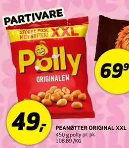Bunnpris PEANØTTER ORIGINAL XXL tilbud