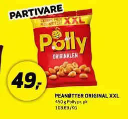 Bunnpris PEANØTTER ORIGINAL XXL tilbud