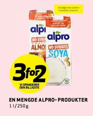 Bunnpris EN MENGDE ALPRO- PRODUKTER tilbud