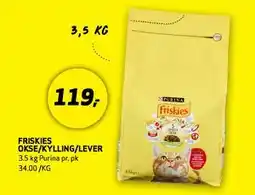 Bunnpris FRISKIES OKSE/KYLLING/LEVER tilbud