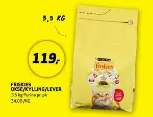 Bunnpris FRISKIES OKSE/KYLLING/LEVER tilbud