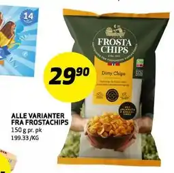 Bunnpris ALLE VARIANTER FRA FROSTACHIPS tilbud