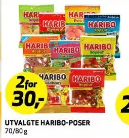 Bunnpris UTVALGTE HARIBO-POSER tilbud