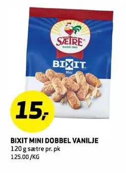 Bunnpris BIXIT MINI DOBBEL VANILJE tilbud